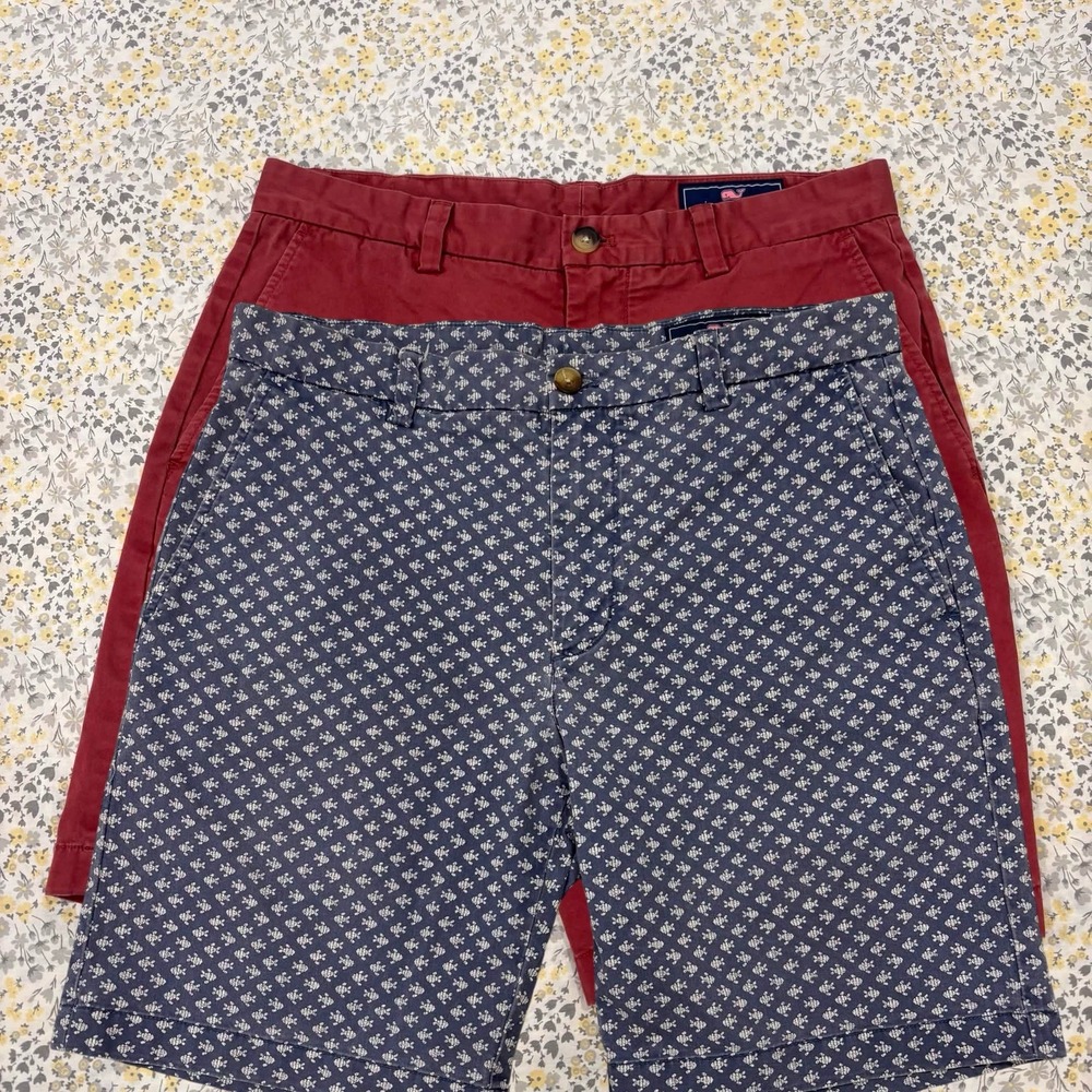 LOT OF 2 Vineyard Vines Breaker Chino Shorts Men's Size 32 Casual Preppy Golf
